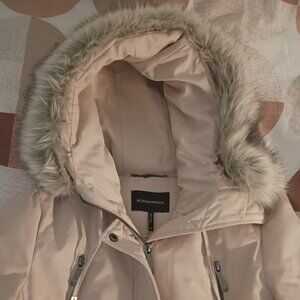 BGBGMAXAZRIA Women's Peacoat with Faux Fur Hood